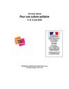 Actes du Séminaire national pour une culture solidaire des 11 & 12 mai 2009