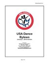 USA Dance Bylaws 2009
