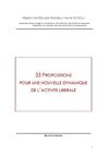 Rapport Longuet - 33 propositions pour une nouvelle dynamique de l'activité libérale