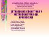 ESTRATEGIAS COGNITIVAS DEL APRENDIZAJE