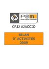 BILAN PAM 2009 CRIJ AJACCIO 