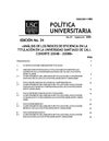 Política 34: Análisis de los índices de eficiencia en la titulación de la universidad. Cohorte 2004A- 2008B