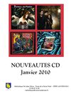 Nouveautés CD médiathèque Janvier 2010