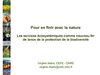 Pour en finir avec la "nature" : les services écosystémiques comme nouveau fer de lance de la protection de la...