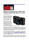 PMA 2010: Samsung Intros 10MP TL500 Compact Camera with 24mm, F/1.8 Lens.