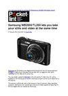 Samsung WB2000/TL350 lets you take your stills and video at the same time