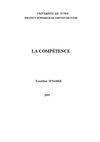 LA COMPETENCE Ezzeddine MBAREK