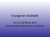 Voyage en Australie