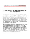 8 Easy Ways To Get More Page Views For Your Blog/Website