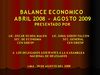 cuentas SIDESP