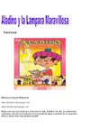 Aladino y la Lampara Maravillosa