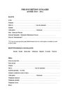 Préinscription scolaire (1.4.2)