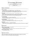 Cassie Eliasson Resume