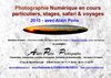 Brochure stages et voyages photo Alain Pons 2010