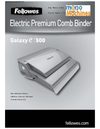 Fellowes Galaxy E-500 Comb Binding Machine Manual