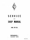 MR 020 Manuel de Réparation / Workshop manual Renault 4CV