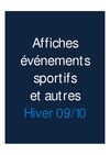 Affiches événéments sportifs et autres
