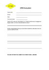 Evaluation form