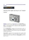 Samsung ES65 Stylish and Easy-to-use Compact Camera