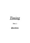Mon histoire : Timing