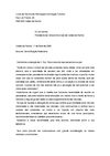 Carta de Prevenção Rodoviária à Câmara Municipal