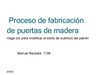 proceso de contruccion de puertas de madera