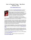How to Copyright Songs - Rap Music Business Tips