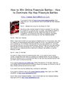 How to Win Online Freestyle Battles - How to Dominate Hip Hop Freestyle Battles