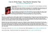 How to Write Raps - Rap Rhyme Scheme Tips