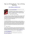 Rap Lyric Writing Secrets - Tips on Writing Rap Music
