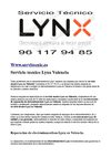 Lynx Valencia Servicio Tecnico Lynx en Valencia.96 117 94 85