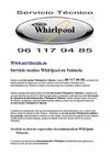 Whirlpool Valencia Servicio Tecnico Whirlpool en Valencia.96 117 94 85