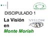 Discipulado- Monte Moriah