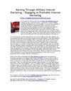 Earning Through Affiliate Internet Marketing - Engaging in Profitable Internet Marketing