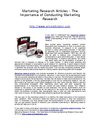 Marketing Research Articles 