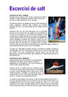 Ejercicio de salto femenino