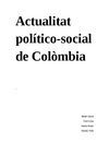 Actualitat socio-política Colómbia