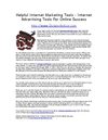 Helpful Internet Marketing Tools - Internet Advertising Tools For Online Success