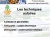 Les techniques solaires : présentation d'une conférence à Ginac