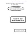 Gestion des Rémunération - BELAIDI - ISGP - Algérie