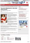 Supreme Court of Canada Justice Michel Bastarache to retire CBC (9 April 2008)