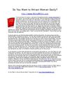 Single Women and Online Dating Advice For Guys
