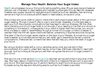 Manage Your Health