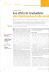Les effets de l'évaluation - l'exemple de la certification des etablissements de sante