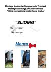 Montage handleiding - Fitting instructies Sliding motorhome towbar