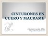 CINTURONES EN CUERO Y MACRAME