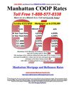 4-27-2010 The Best Manhattan New York COOP Purchase and Refinance Mortgage Interest Rates