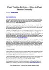 Clear Tinnitus Reviews - 4 Steps to Clear Tinnitus Naturally