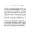 Evergreen Properties in Delhi NCR