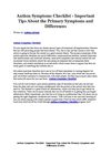 Autism Symptoms Checklist - Important Tips About the Primary Symptoms and Differences